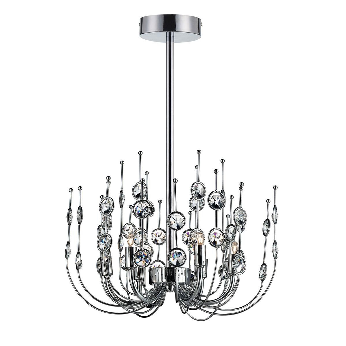 Vice 17 Inch 6 Light Mini Chandelier by Eurofase Lighting